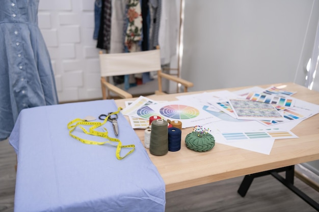 Рабочее место вышивальщицы